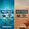 Signmission Swim At Your Own Risk We Can't Swim Sign With Symbol, 7 in W x Rectangle, Vinyl Decal OS-2PACK-NS-D-57-L-18516 - alternate 6